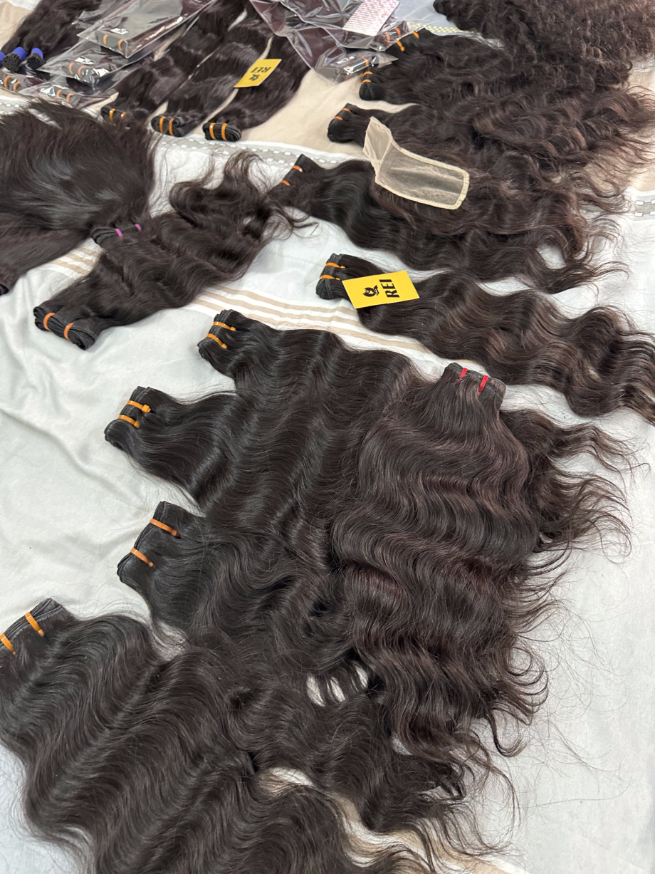 WHOLESALE  BUNDLE  PACKAGE - South Indian Temple Raw Hair