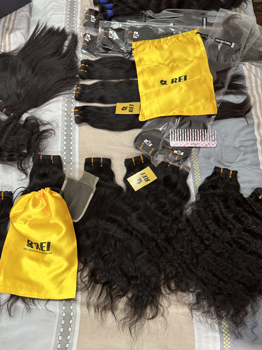 WHOLESALE  BUNDLE  PACKAGE - South Indian Temple Raw Hair
