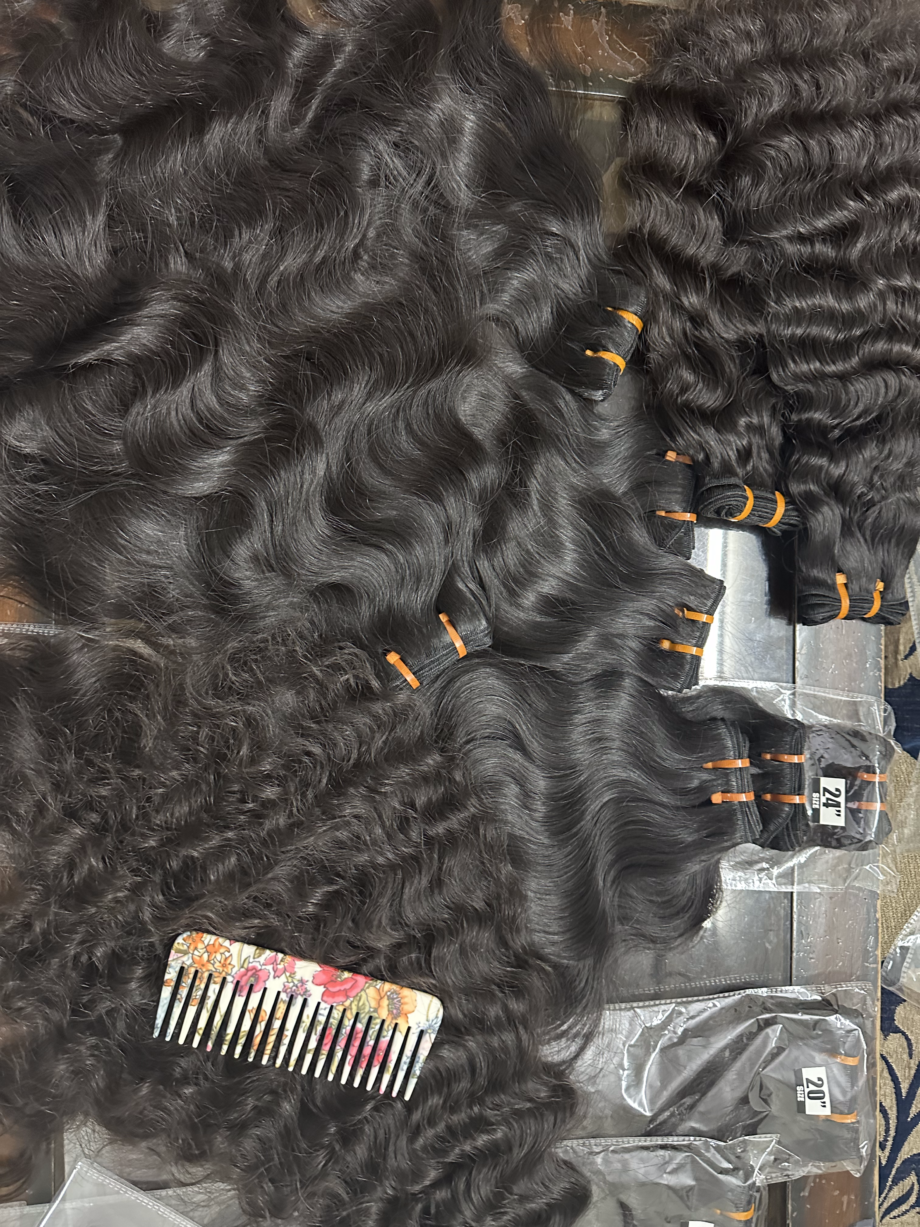 WHOLESALE  BUNDLE  PACKAGE - South Indian Temple Raw Hair